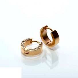Gold colored earrings