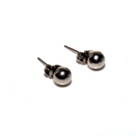 Stainless steel ball earrings
