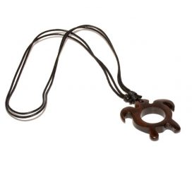 wooden turtle necklace
