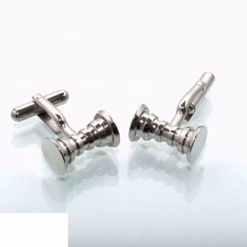 Steel cufflinks