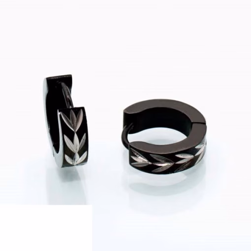 Women's black earrings