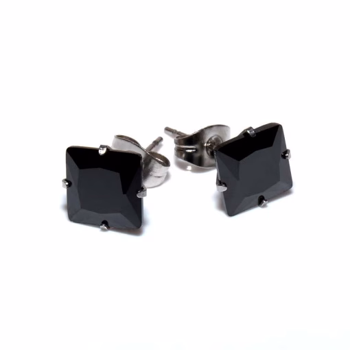 Zircon stud earrings