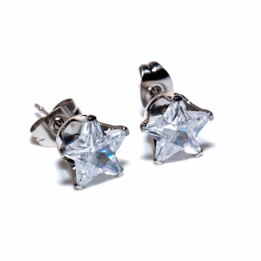 Zircon stud earrings