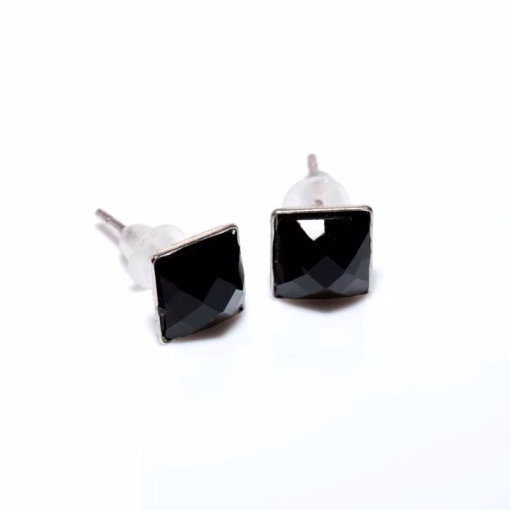 Silver stud earrings