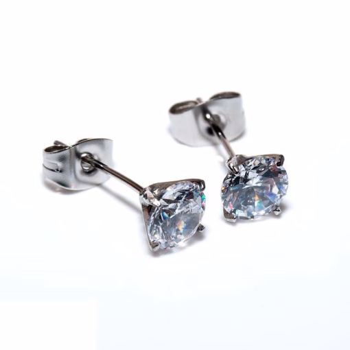 Zircon stud earrings