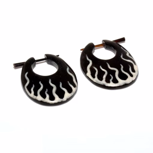 Bone earrings