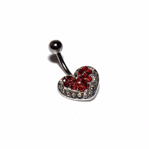 Crystal heart Navel Bananabell