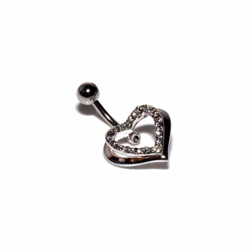 Crystal heart Navel Bananabell