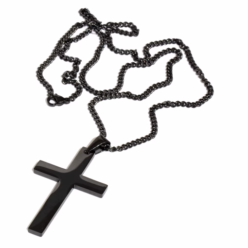 Steel Cross Necklace