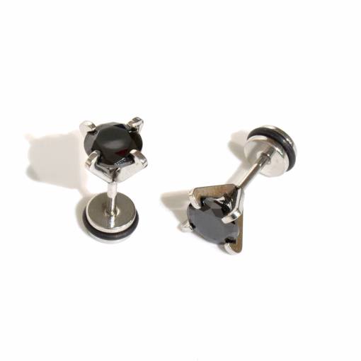 Dark zircon Earrings