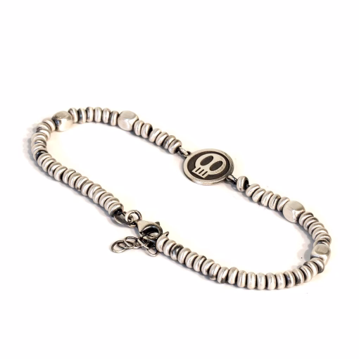 925 silver skull bracelet