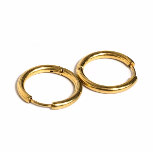 Gold colored earrings