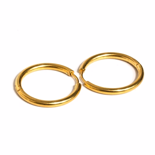 Gold colored earrings