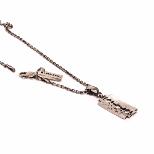 Razor blade pendant