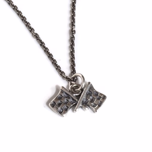 Checkered flags pendant