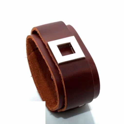 Wide leather strap