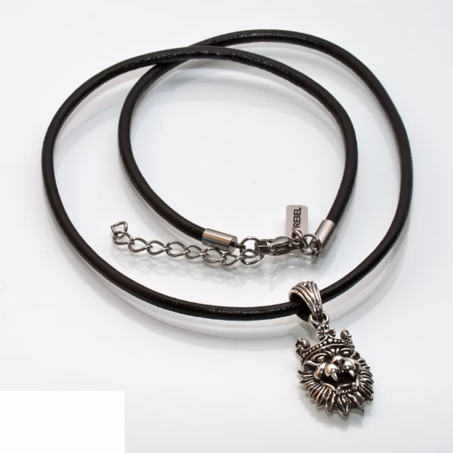 Silver Rebel Lion Pendant Necklace