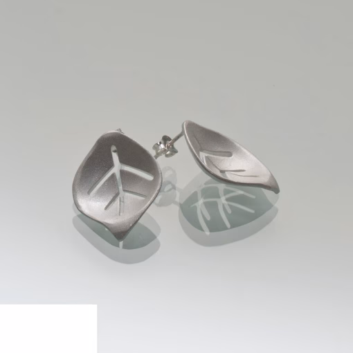 Silver Leaf Earrings