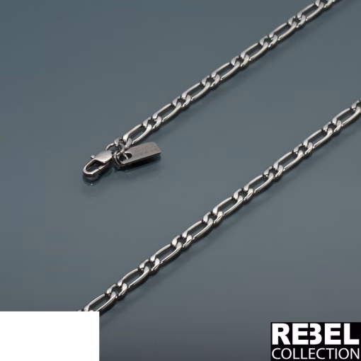 Steel figaro chain