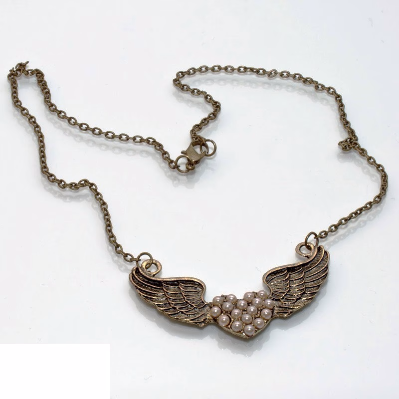 Women's Vintage Wings Necklace