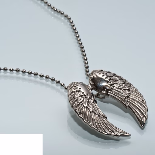 Angel wings pendant necklace