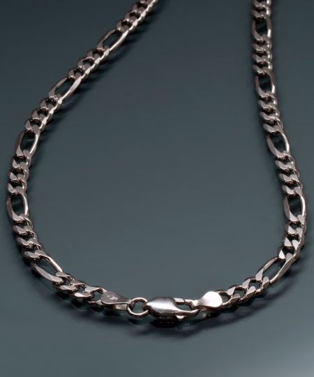 Rebel 925 Silver Figaro Chain