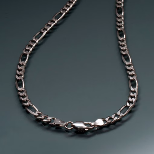 Rebel 925 Silver Figaro Chain