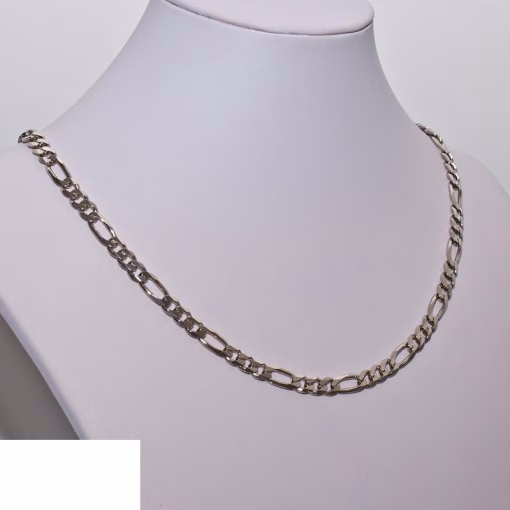 Rebel 925 Silver Figaro Chain - Image 3