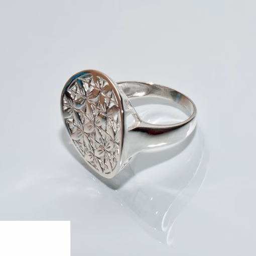 Silver women's ring